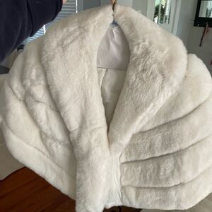 White Rabbit Fur Wrap